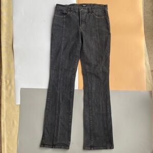 D&G Black Wash Flared Wide-Leg Jeans
